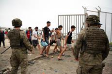 Migranti a Ceuta - Afp