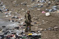 Un soldato spagnolo a Ceuta - (Afp)