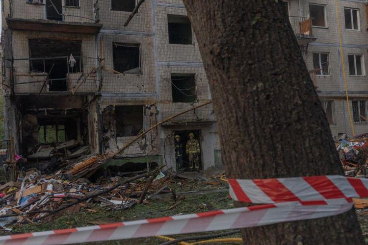 Macerie a Kiev dopo attacco russo - (Afp)