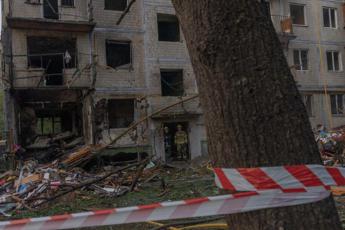 Macerie a Kiev dopo attacco russo - (Afp)