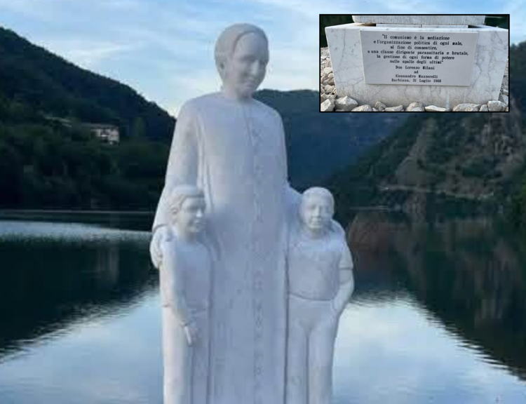 La statua di Don Milani