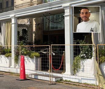 Il ristorante italiano 'Balzi Rossi' di Mosca, nel riquadro lo chef Carmine Alfieri - (Afp)