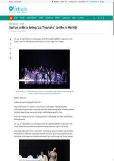 Vietnam: The Italian opera "La Traviata" at the Teatro Verdi in Trieste enchants Hanoi.