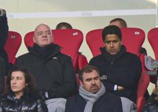 Gianni Infantino e Nasser al-Khelaifi - Ipa