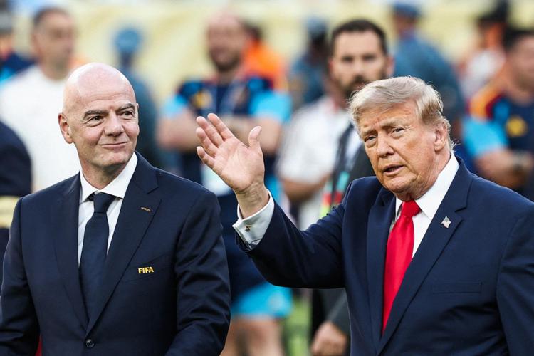 Infantino e Trump - (Afp)