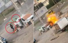 Il drone contro il civile - (Fermo immagine)