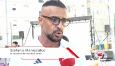 Stefano Maniscalco, ex campione del mondo di karate, testimonial all’inaugurazione dell’area di Sport Illumina  - (Foto Adnkronos)