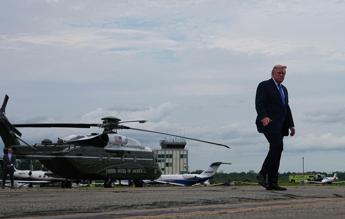 Elicottero di Trump - (Afp)