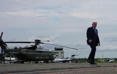 Elicottero di Trump - (Afp)