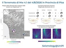 Mappa terremoto Pisa - (Sismologia dell’Università di Pisa)