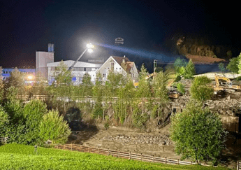 La frana in Valle Aurina - (Vigili del fuoco Lutago)