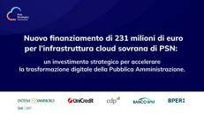 Polo Strategico Nazionale - nuovo finanziamento - (Ufficio stampa)