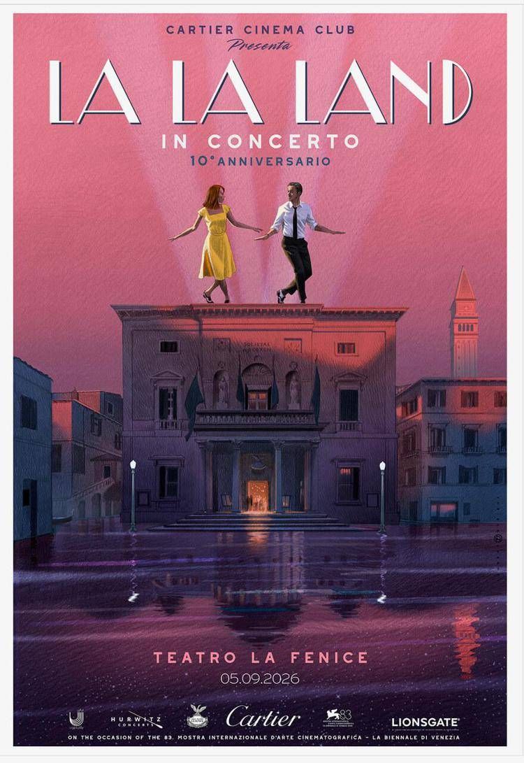 'La La Land' torna a Venezia, alla Fenice il concerto-evento per i dieci anni del film cult