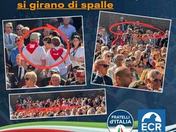 Commemorazione Marcinelle, Fidanza: "Cgil volta spalle a La Russa". Meloni: "Gesto grave"