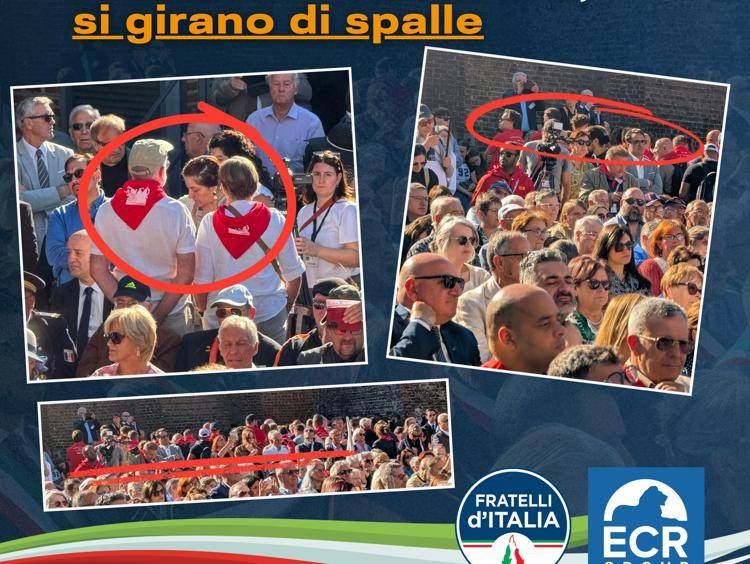 La foto pubblicata da Carlo Fidanza su Facebook