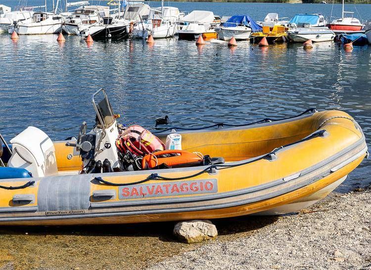 Un gommone usato per i soccorsi, repertorio  - (Fotogramma/Ipa)