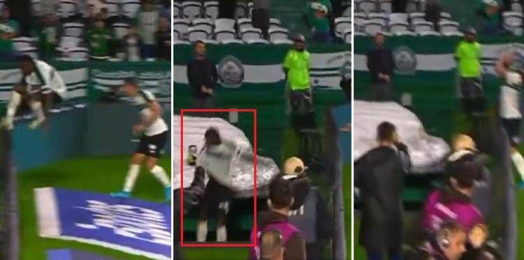 Segna, esulta, precipita nel tunnel. E il gol viene annullato - Video