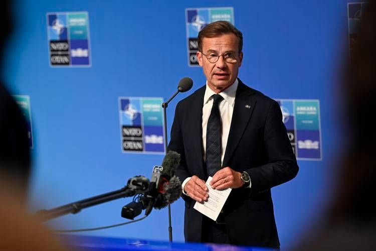 Il premier svedese Ulf Kristersson - Fotogramma/Ipa