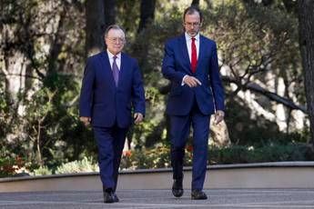 Il sindaco di Ceuta Juan Jesus Vivas (a sinistra)
 - Fotogramma/Ipa