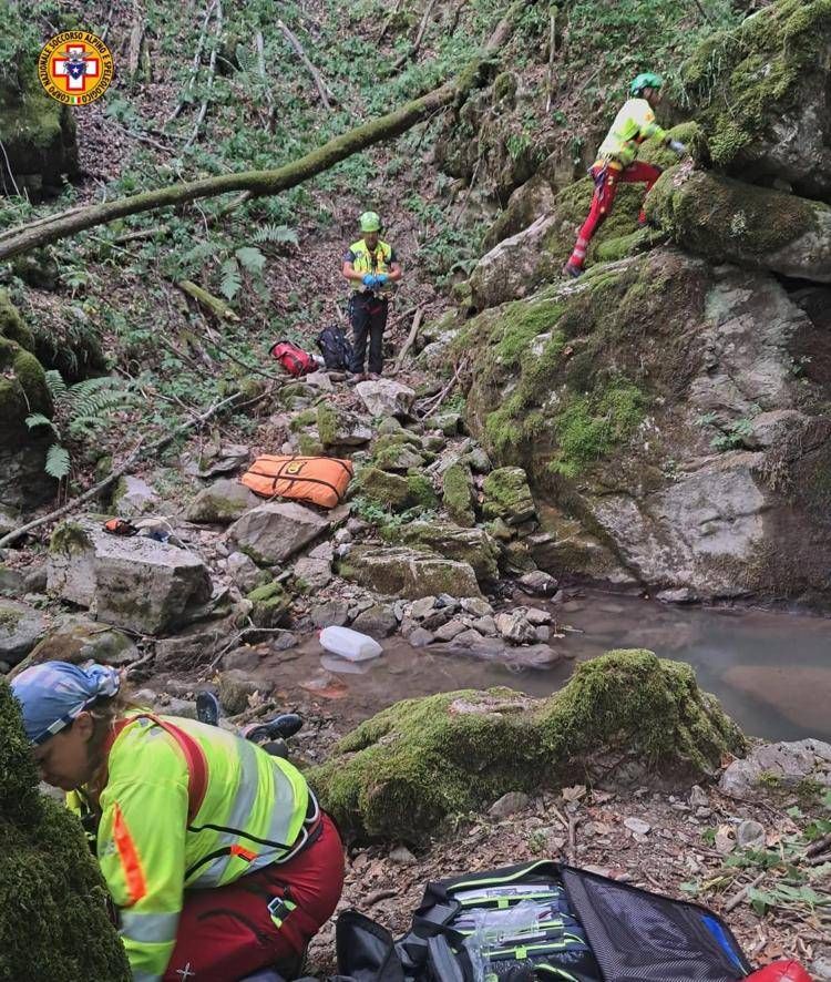 L'intervento del Soccorso Alpino - Cnsas