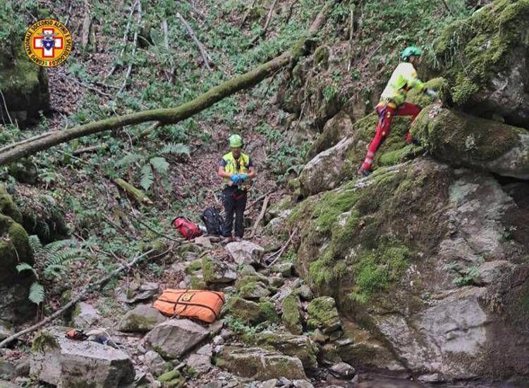 L'intervento del Soccorso Alpino - Cnsas
