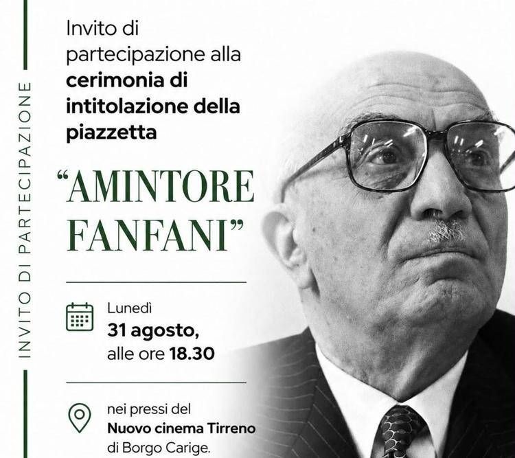 Capalbio versione Dc: una piazzetta per Fanfani, protagonista della riforma che cambiò la Maremma