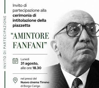 Capalbio versione Dc: una piazzetta per Fanfani, protagonista della riforma che cambiò la Maremma