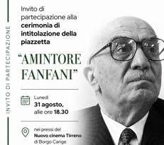 Capalbio versione Dc: una piazzetta per Fanfani, protagonista della riforma che cambiò la Maremma