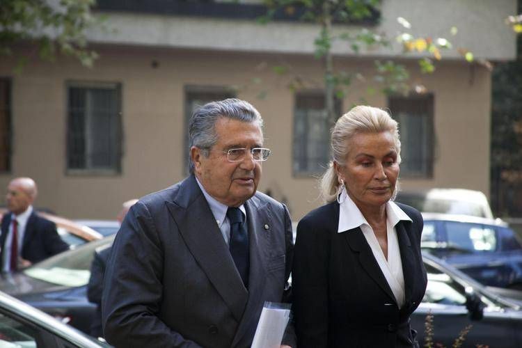 Carlo De Benedetti e Silvia Monti - fotogramma/ipa