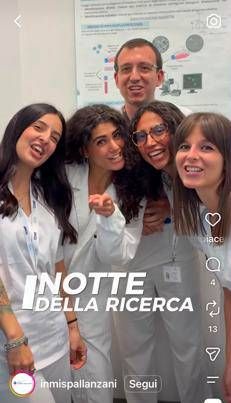 La notte della ricerca dello Spallanzani - Instagram Spallanzani