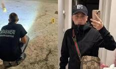 Il luogo dell'omicidio e una foto di Cosimo Quagliarella