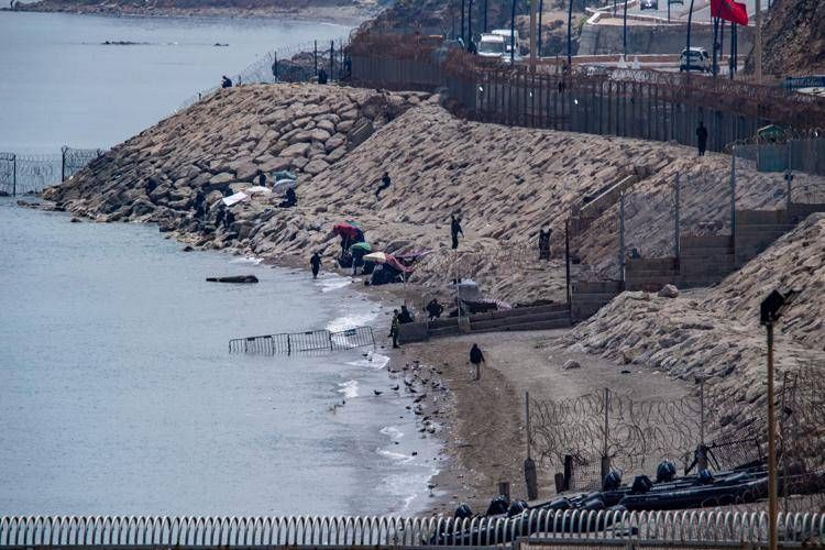 Il confine tra Marocco e Ceuta - Fotogramma/Ipa