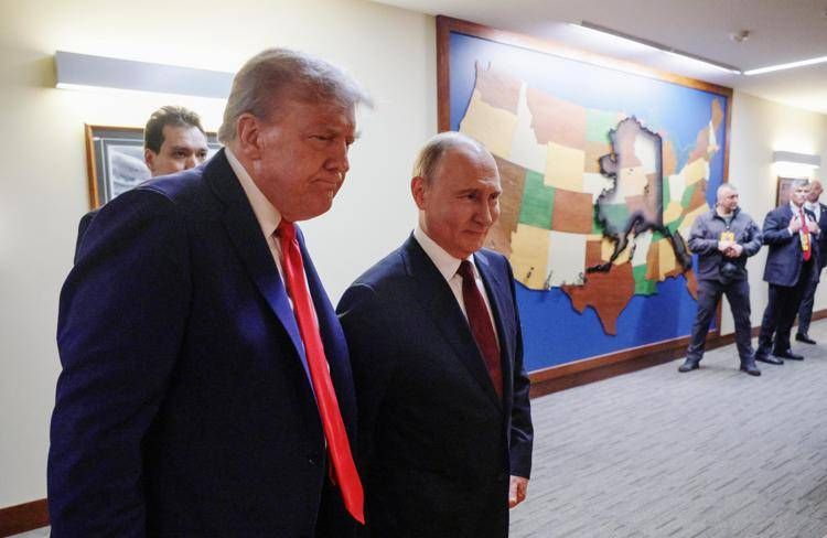 Donald Trump e Vladimir Putin in Alaska - (Afp)