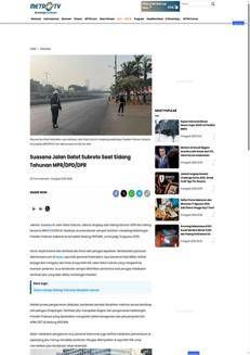 Indonesia: Security has been tightened in Jakarta for the parliamentary session and the arrival of President Prabowo.