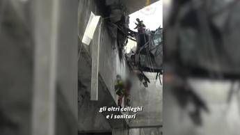 Otto anni fa il crollo del Ponte Morandi, il ricordo del vigile del fuoco: 