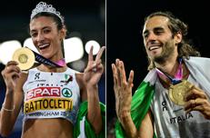 Battocletti e Tamberi - (Afp)
