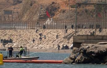 Migranti a Ceuta - Afp