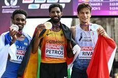 Pietro Riva argento nella maratona agli europei a Birmingham - (Afp)