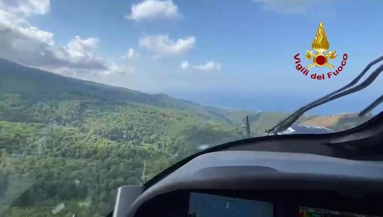 Ricerche dell'ultraleggero a Cosenza - (Vigili del Fuoco)