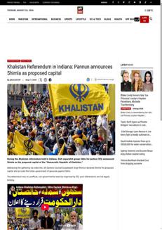 Pakistan: SFJ propone Shimla come capitale del Khalistan e accusa l'India di genocidio contro i Sikh