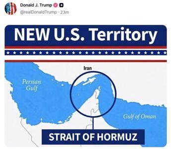 Hormuz secondo Trump - Truth social
