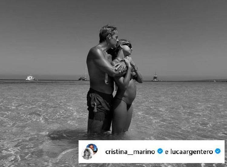 Luca Argentero e Cristina Marino - La foto con l'annuncio su Instagram