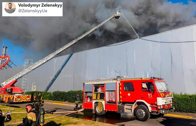 Le immagini dell'attentato condivise da Zelensky su X