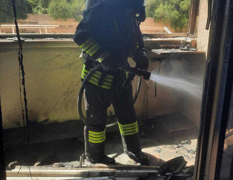 L'intervento dei vigili del fuoco