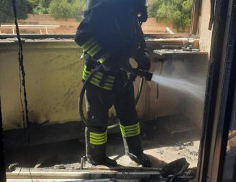 L'intervento dei vigili del fuoco