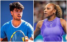 Carlos Alcaraz e Serena Williams - IPA