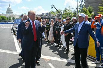 Trump in pista a Washington - (Afp)