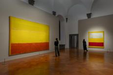 (una sala espositiva di Palazzo Strozzi con le opere di Mark Rothko - Ufficio stampa Fondazione Palazzo Strozzi)