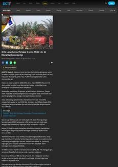 Indonesia: Peat fire in Jambi burns 20 hectares and drought warning issued