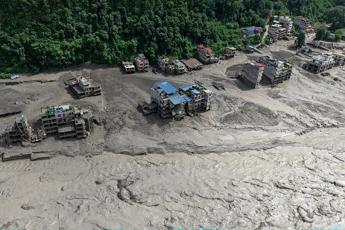 Alluvione tra Nepal e Tibet - (Afp)